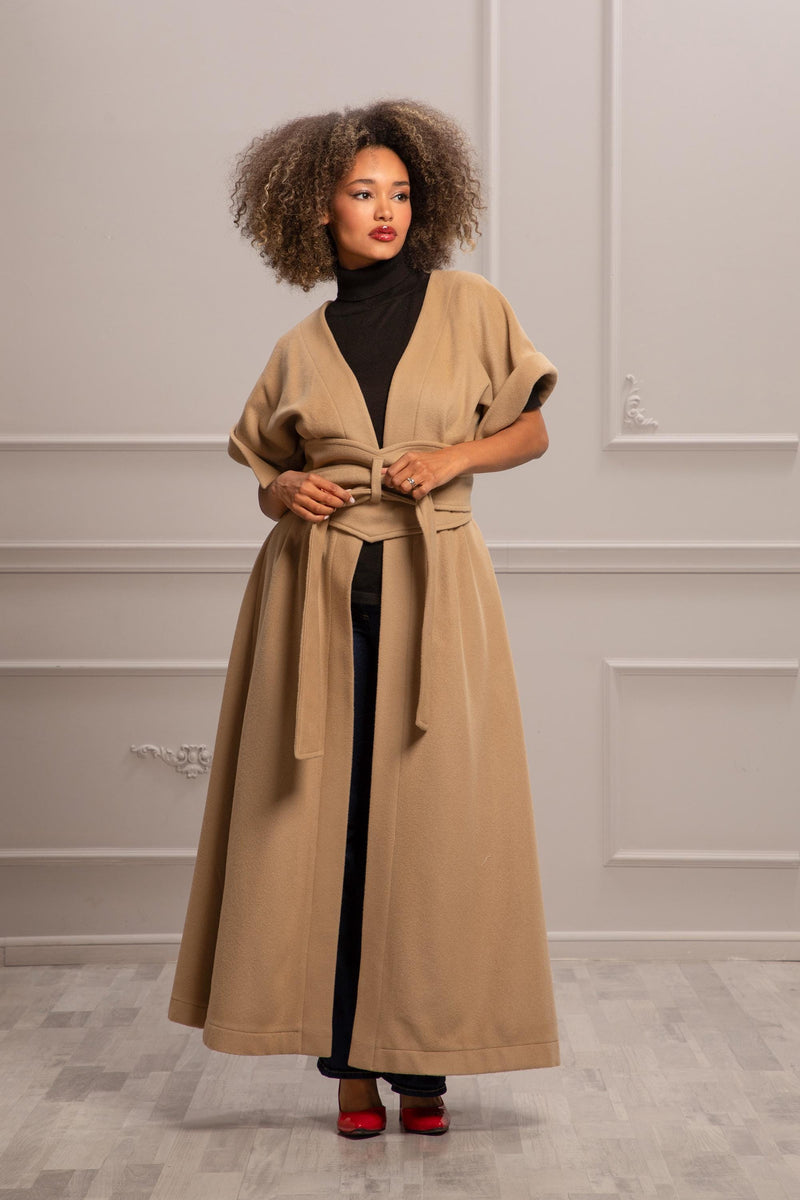 ジャケット・アウター OVER COAT DARTED DOLMAN SLEEVE OVERCOAT OVERCOAT Black Dolman Sleeve Jacket OVERCOAT