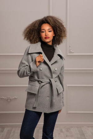 FRONT POCKETS COAT - Astraea