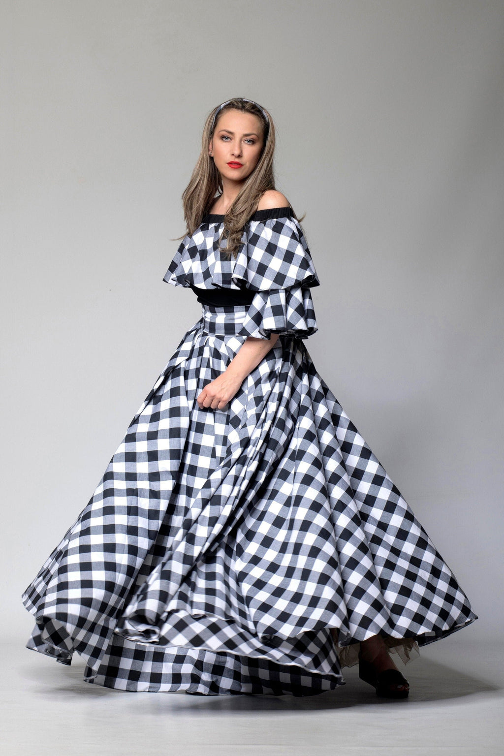 Tartan Gown Dress - Astraea