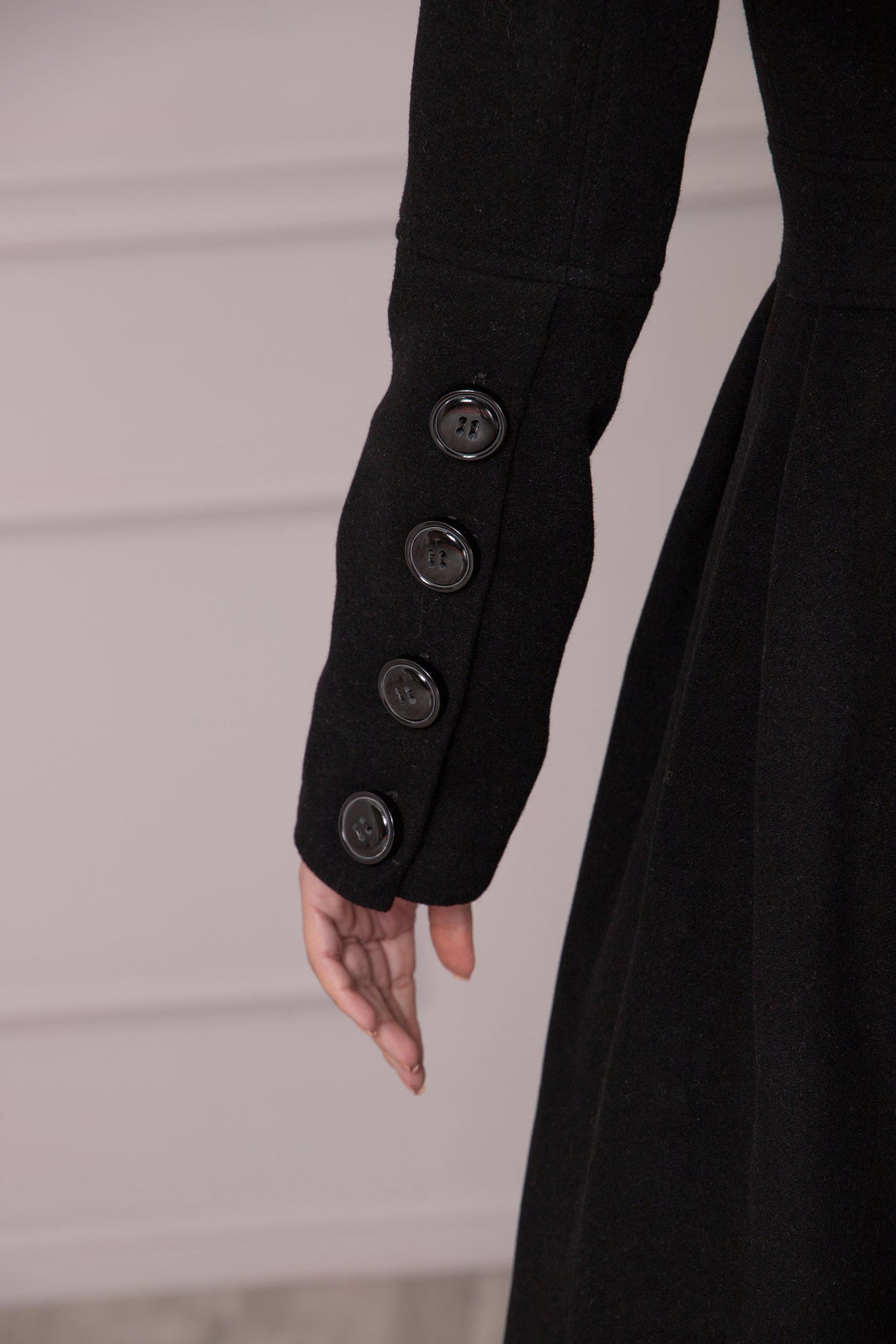BACK BUTTONS COAT - Astraea
