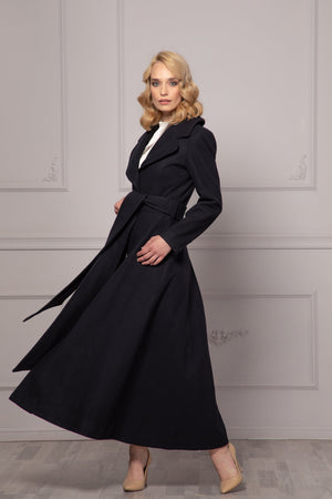 BELTED WOOL OVERCOAT - Astraea