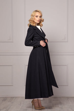 BELTED WOOL OVERCOAT - Astraea