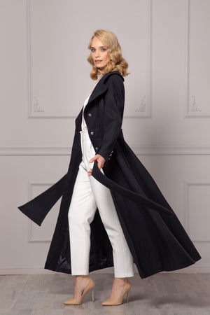 BELTED WOOL OVERCOAT - Astraea