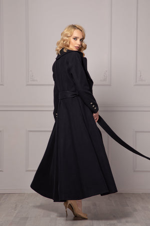 BELTED WOOL OVERCOAT - Astraea