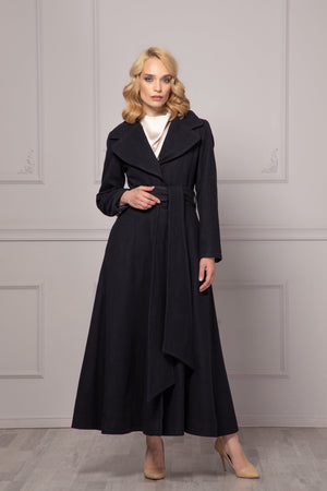 BELTED WOOL OVERCOAT - Astraea