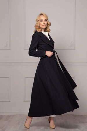 BELTED WOOL OVERCOAT - Astraea