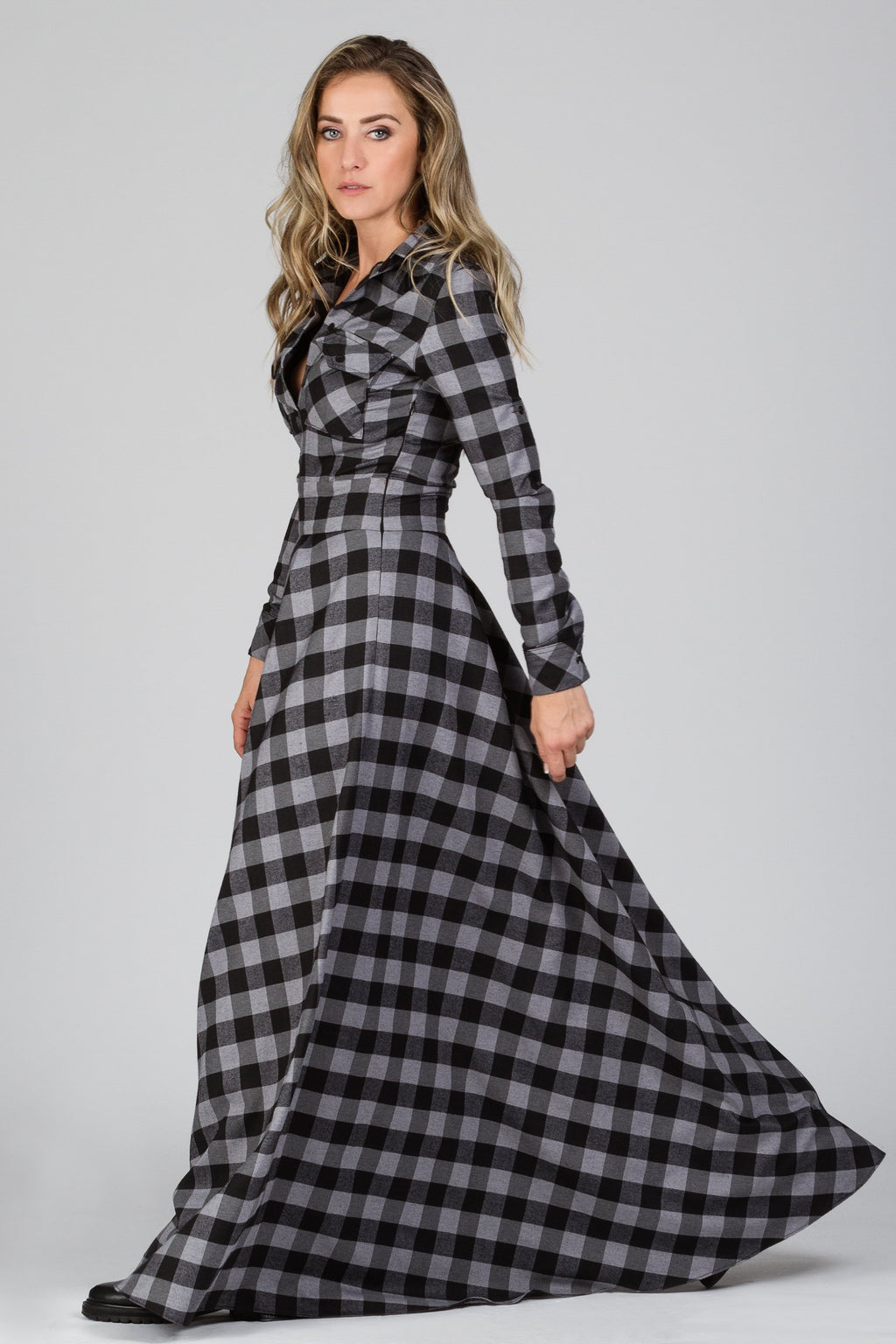 Buffalo Plaid Dress - Astraea
