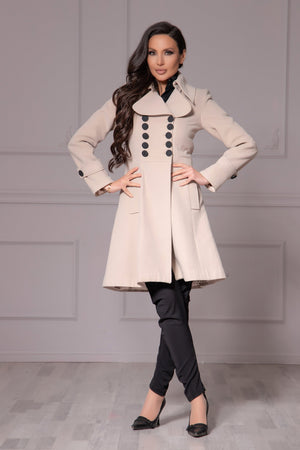 Cashmere Lapel Coat - Astraea