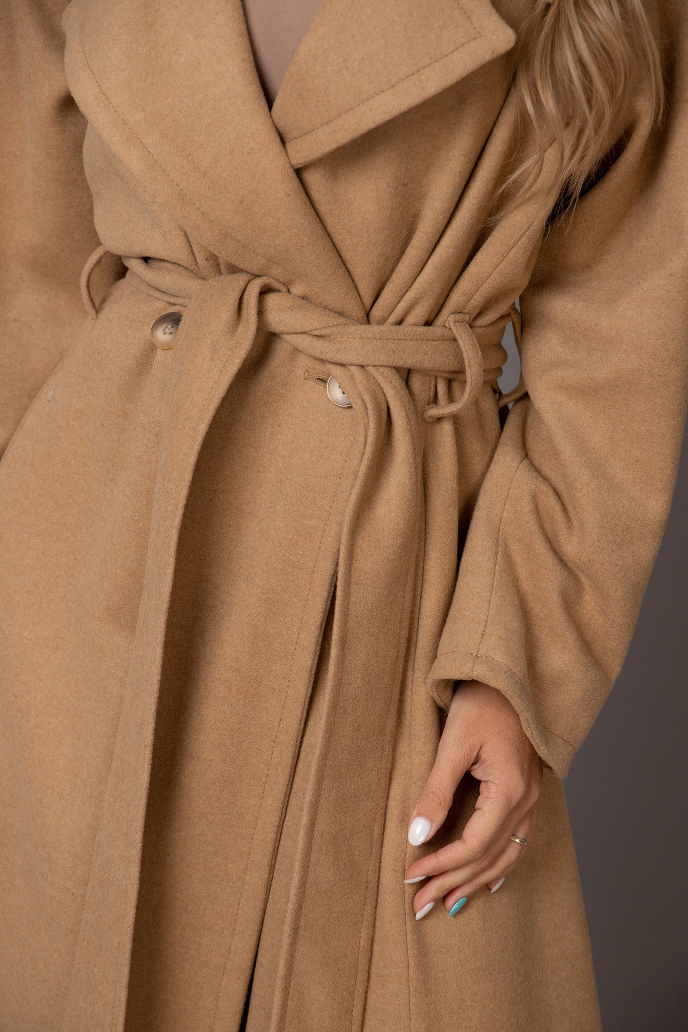 CHUNKY BELTED COAT - Astraea