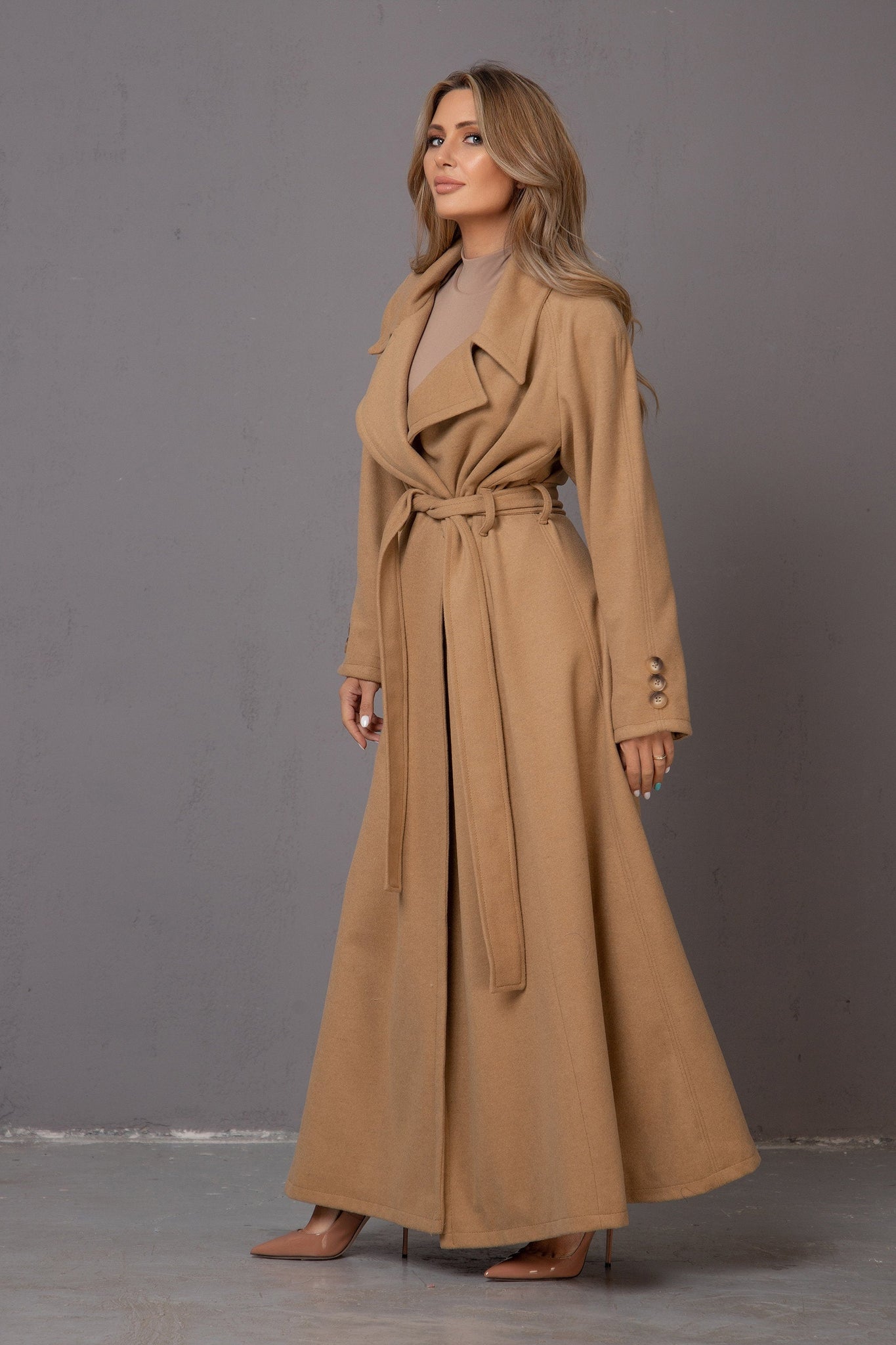 CHUNKY BELTED COAT - Astraea