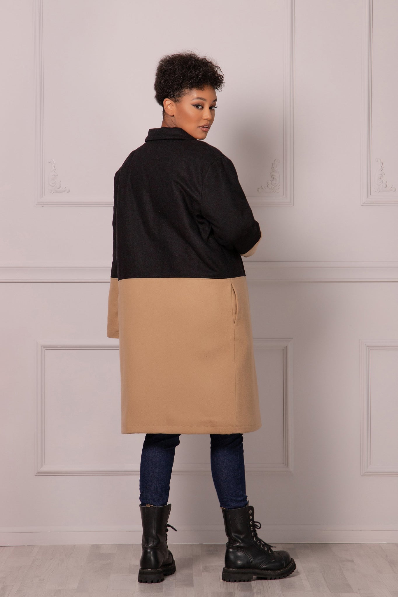 Color Block Coat - Astraea