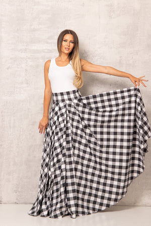 Cotton Maxi Skirt - Astraea