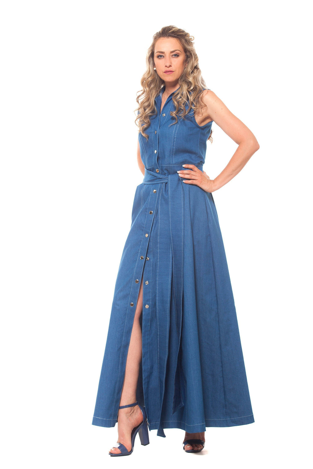 Denim Shirt Dress - Astraea