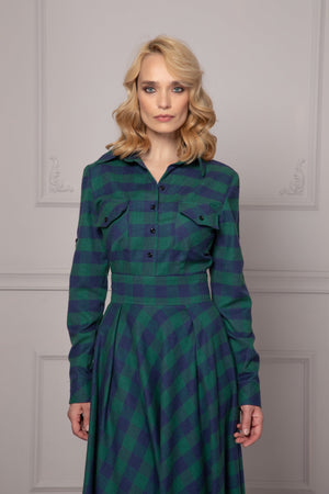 FESTIVE SHIRT DRESS - Astraea