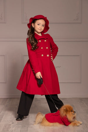 FLARED GIRL COAT - Astraea