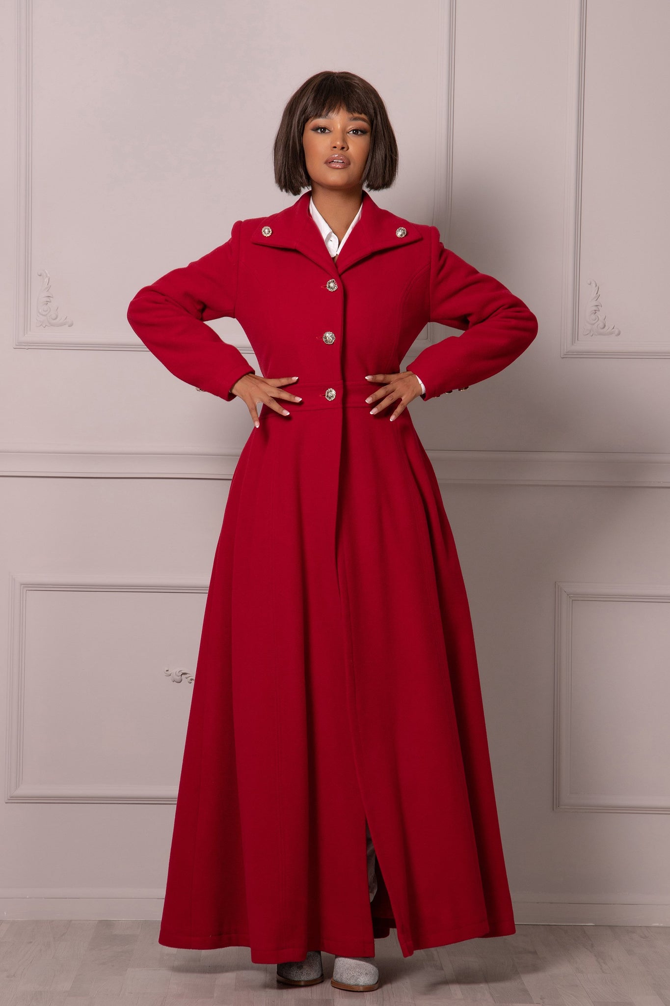 FLOOR LENGTH COAT Astraea FLOOR LENGTH COAT Astraea