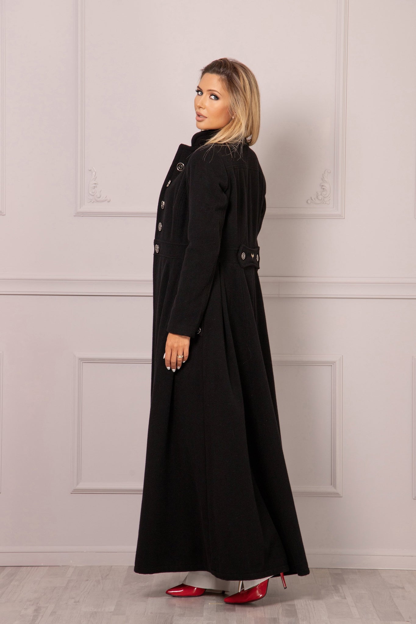 FULL LENGTH WOOL CASHMERE COAT - Astraea