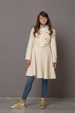 IVORY SKATING COAT - Astraea