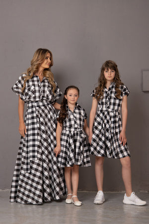 Junior Girl Tartan Dress - Astraea