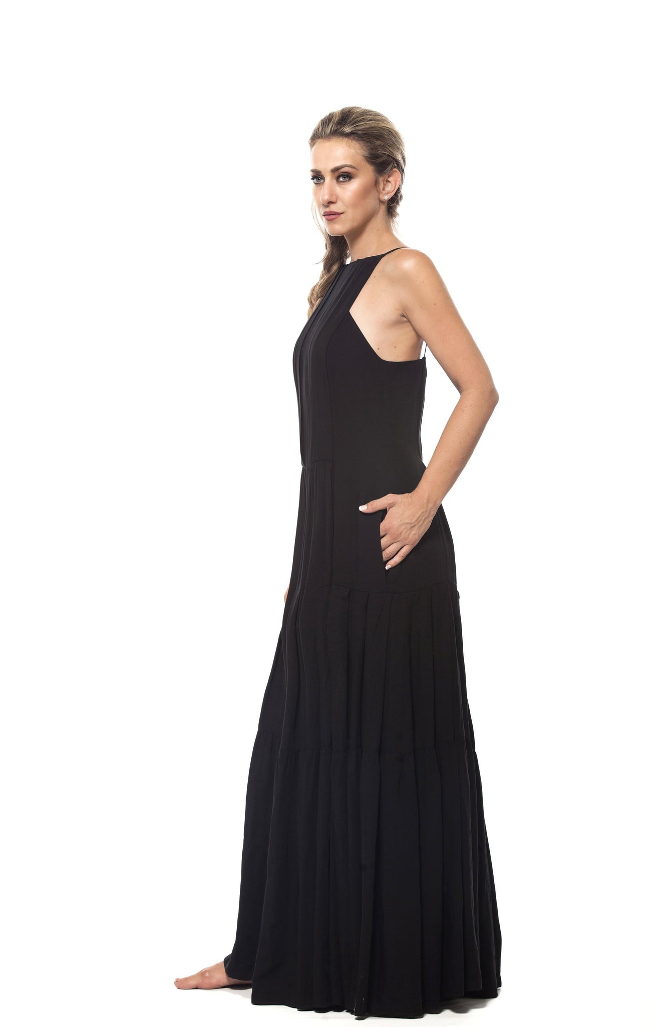 Maxi Dress With Open Back - Astraea