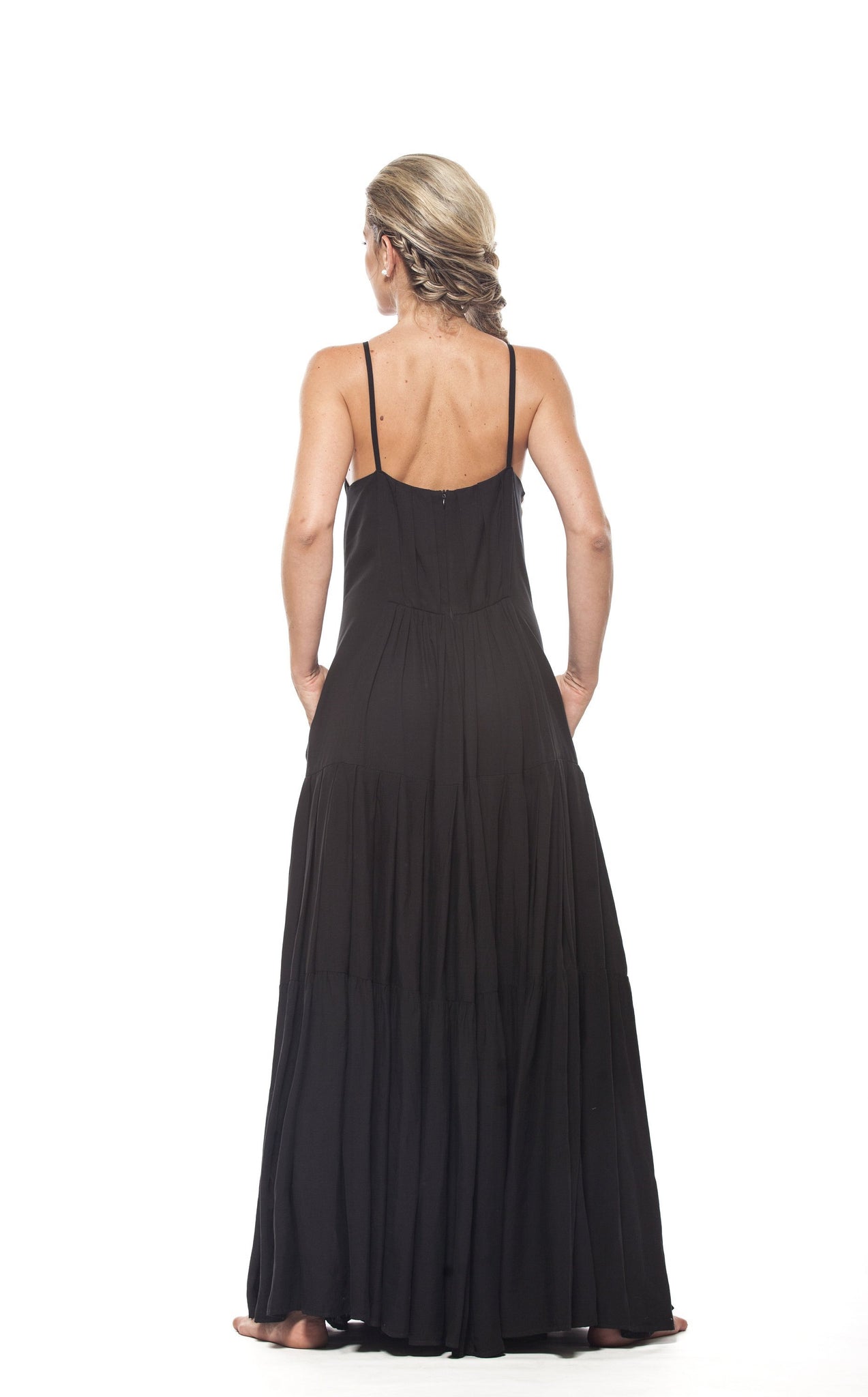 Maxi Dress With Open Back - Astraea