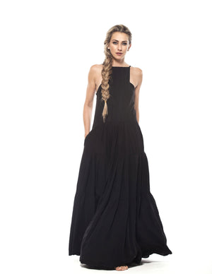 Maxi Dress With Open Back - Astraea