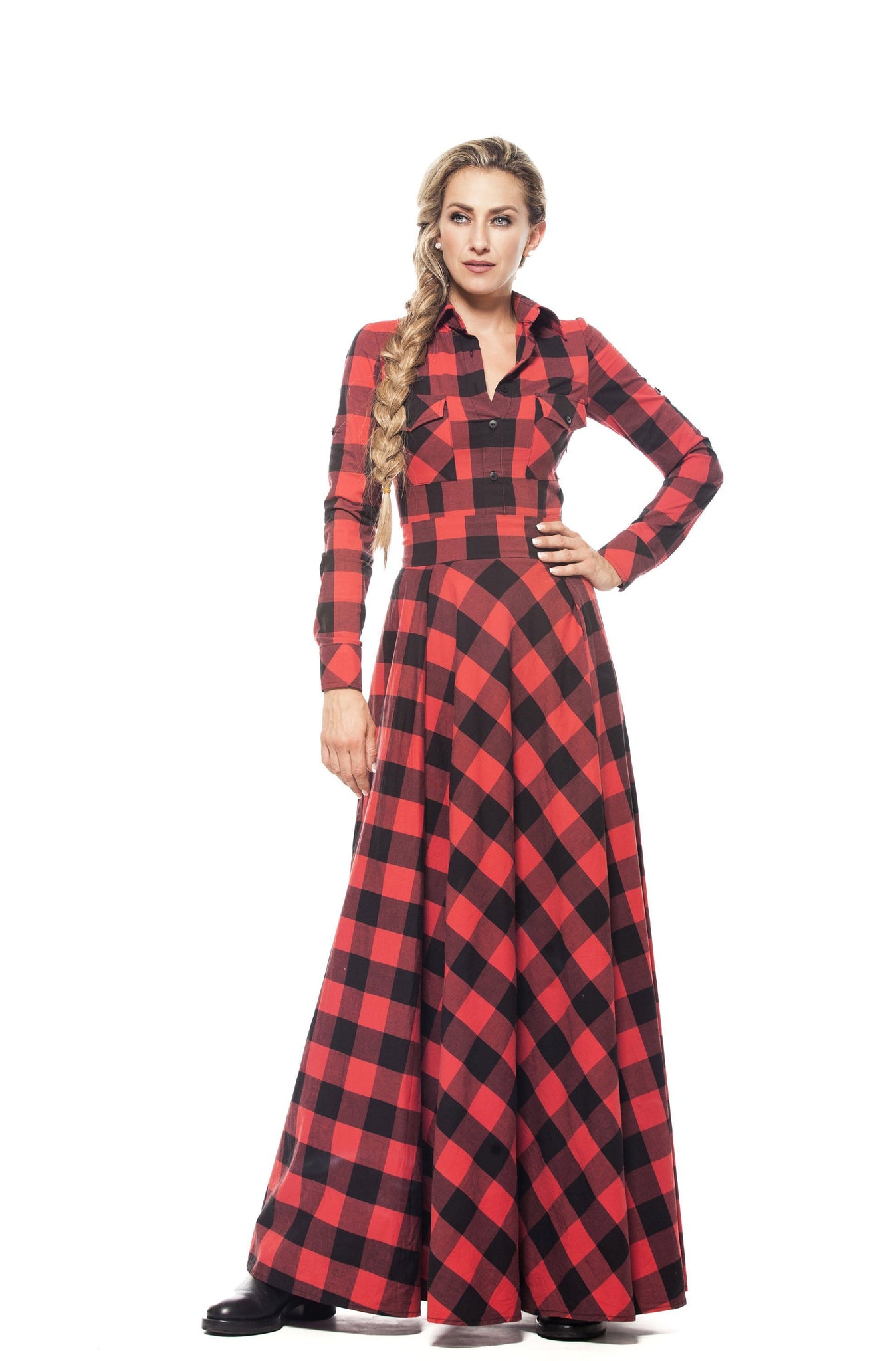 Plaid Dress - Astraea