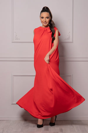 Red Kaftan Dress - Astraea