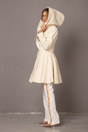 SWING HOOD COAT - Astraea